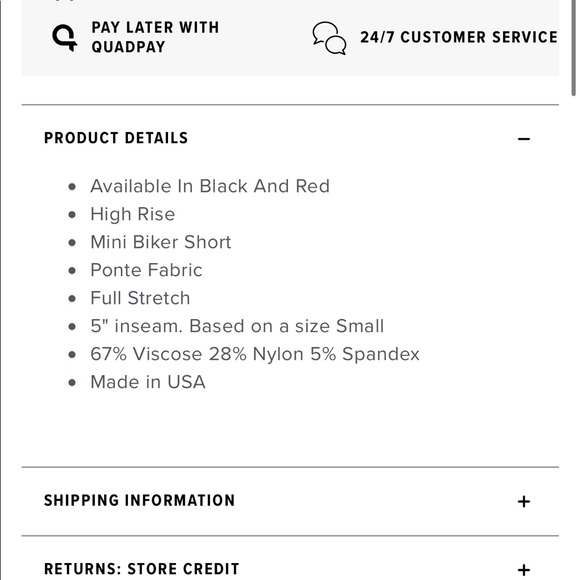 🍒SOLD🍒 NWT Fashion Nova Biker shorts! - Picture 5 of 5